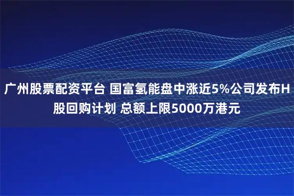 广州股票配资平台 国富氢能盘中涨近5%公司发布H股回购计划 总额上限5000万港元